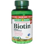 Nature’s Bounty Super Potency Biotin 5000 mcg