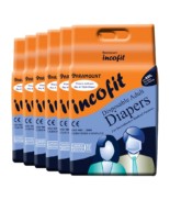 Incofit Premium Adult Diapers-Medium, Pack of 60
