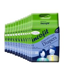 Incofit Premium Adult Diapers-Large, Pack of 120