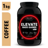 Sinew Nutrition Elevate Mass Gainer, Complex Carb & Proteins in 3:1 ratio with DigiEnzymes, 1kg / 2.2lb – Coffee Flavour