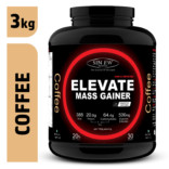 Sinew Nutrition Elevate Mass Gainer, Complex Carb & Proteins in 3:1 ratio with DigiEnzymes, 3kg / 6.6lb – Coffee Flavour