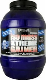 Ultimate Nutrition Iso Mass Xtreme Gainer-Strawberry-10 lb