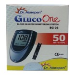 Dr. Morepen Gluco one mini BG-03 with 50 Strips