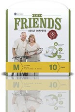 Friends Adult Diaper-Easy-Medium-Pack of 10