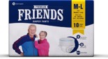 Friends Adult Pullups – Medium to Large (Pack of 3)(30 Count)