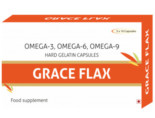 Grace Flax Flaxseed Oil Veg 500Mg Capsules