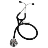 Healthgenie Cardiology SS Double Diaphragm Stethoscope HG-403B (Black)