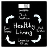 Healthgenie Digital Weighing Scale – Healthy Living (Black)