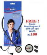 Healthgenie Dual Aluminum Non Chill Stethoscope HG-201G (Grey)
