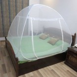 Healthgenie Foldable Mosquito Net Double Bed – White, With Repair Kit of 7 Patches Included