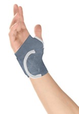 Healthgenie Wrist Brace With Thumb Elastic (grey)