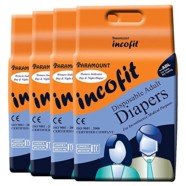 Incofit Premium Adult Diapers-Medium, Pack of 40