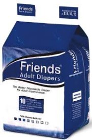 Friends Adult Diaper-Easy-XL-Pack of 10