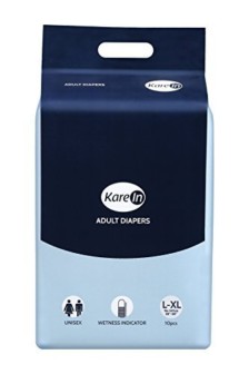 Kare In Adult Diapers Large 10’s Pack to Fit, 96-147cm (38″- 58″)
