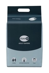 Kare In Adult Diapers Medium 10’s Pack to Fit Size 76-114cm (30″- 45″)