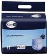 Kare In Adult Diapers Pullups/Pant Style Underwear 100pcs/10packs Medium 75-100cm (30″-40″)