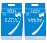Kare Med Adult Diapers – Medium 10’s Pack Size 76cm – 114cm (30″- 45″) (Pack of 2)