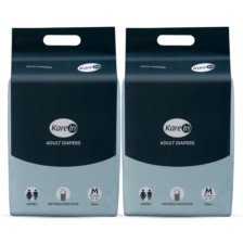 Kare In Adult Diapers Medium 10’s Pack to fit size 76-114cm (30″- 45″) (Pack of 2)