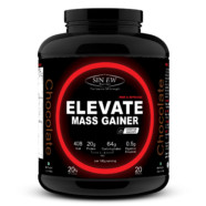 Sinew Nutrition Elevate Mass Gainer, Complex Carb & Proteins in 3:1 ratio with DigiEnzymes, 2kg / 4.4lb – Chocolate Flavor