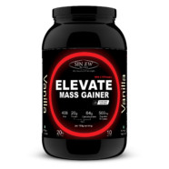Sinew Nutrition Elevate Mass Gainer, Complex Carb & Proteins in 3:1 ratio with DigiEnzymes, 1kg / 2.2lb – Vanilla Flavour