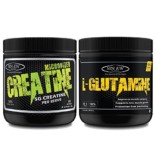 Sinew Nutrition Micronised Creatine Monohydrate – 300g and 100% Pure L-Glutamine Powder 330gm