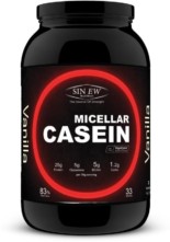 Sinew Nutriton 100% Micellar Casein Protein Powder, 2.2 lb/1kg Vanilla Flavour